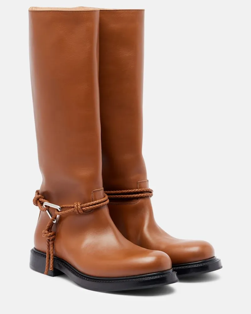 Bottega Veneta Stiefel James aus Leder Braun