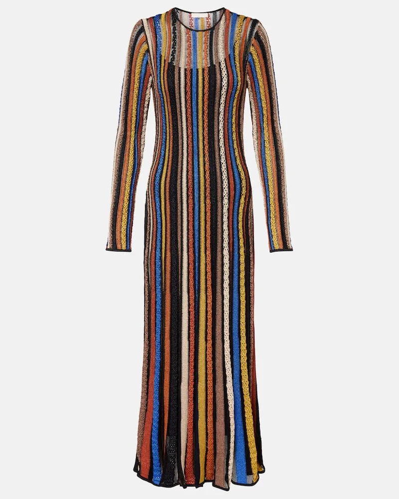 Ulla Johnson Maxikleid Albie aus Strick Multicolor