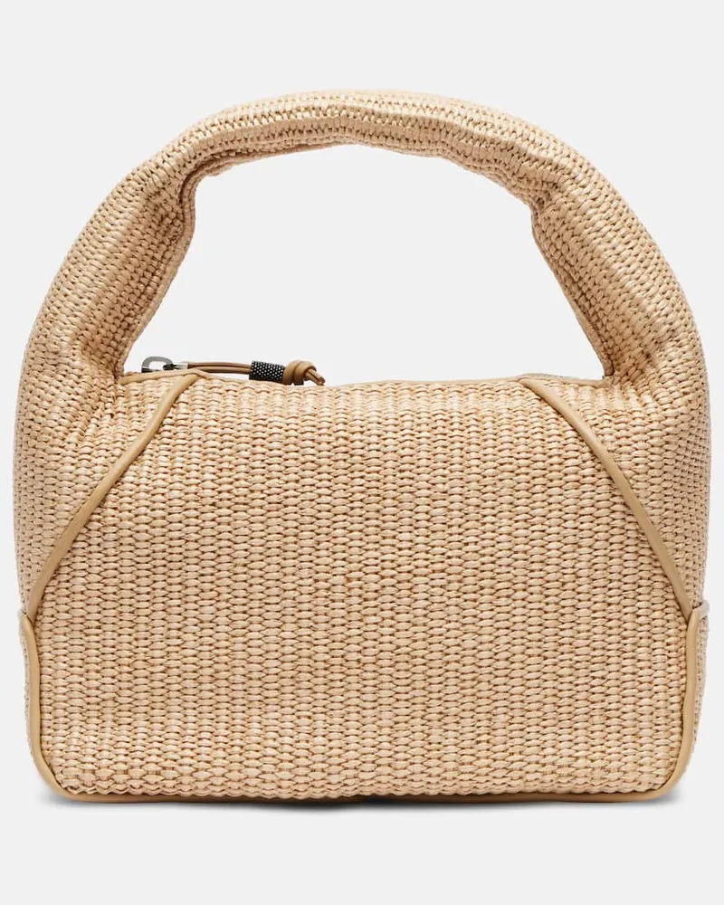 Brunello Cucinelli Tote Bag Essence Monili Small Beige
