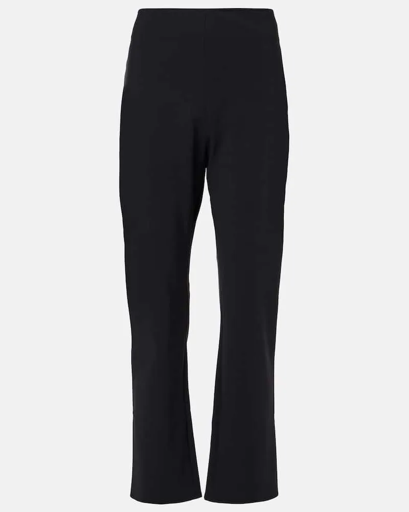 Róhe Róhe Schmale Cropped-Hose Scuba Schwarz