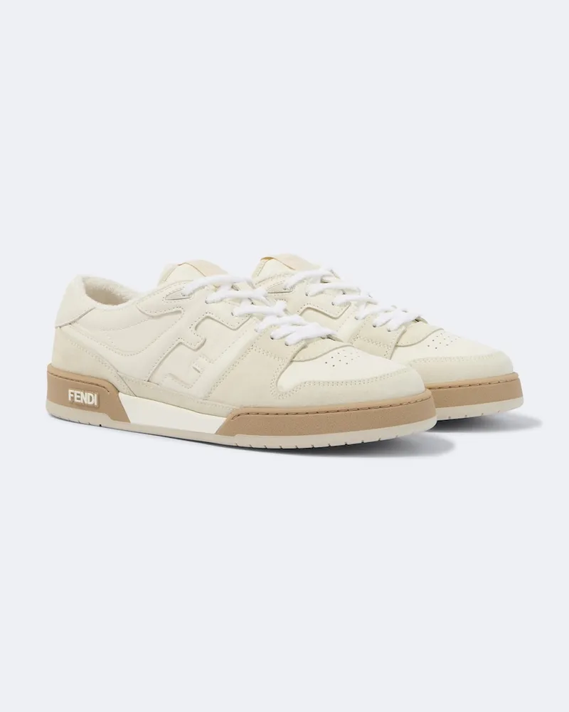 Fendi Sneakers Fendi Match aus Leder Weiß