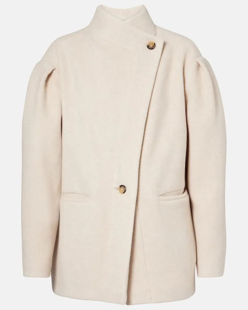Isabel Marant Jacke aus einem Wollgemisch Weiß