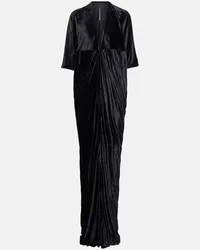 Rick Owens Lilies Maxikleid aus Jersey Schwarz