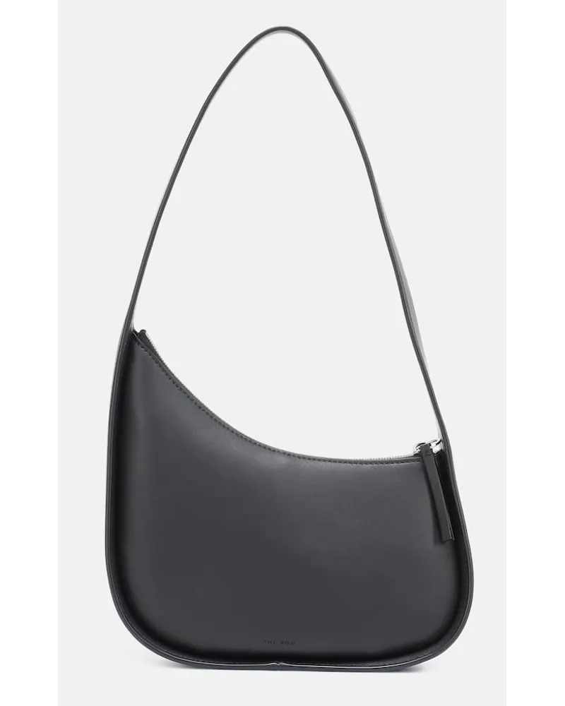 The Row Schultertasche Half Moon aus Leder Schwarz