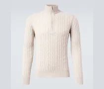 Pullover Mezzocollo Treccia aus Kaschmir