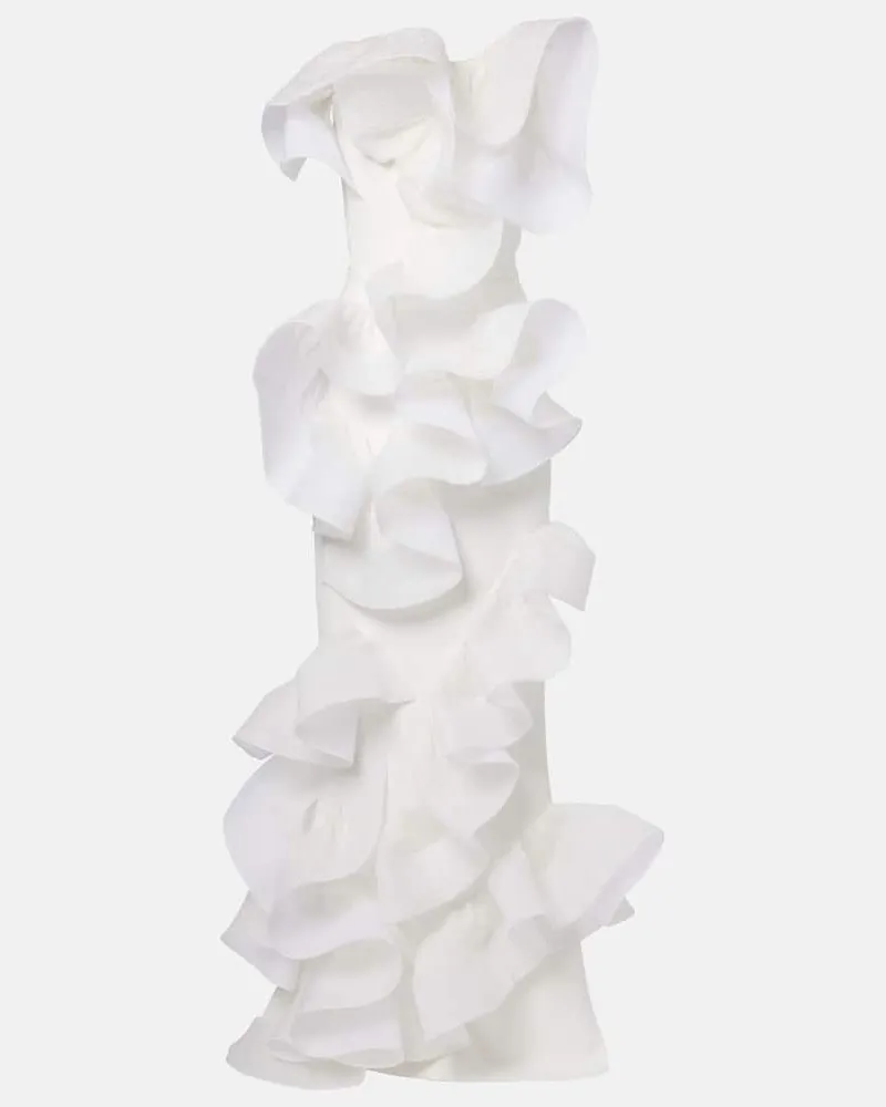 Maticevski Robe Indulgence mit Organza Weiß