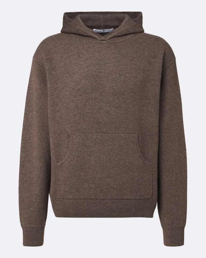 Acne Studios Hoodie aus einem Kaschmirgemisch Braun