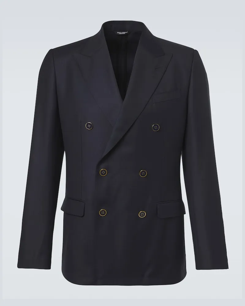 Dolce & Gabbana Blazer aus Schurwolle Schwarz