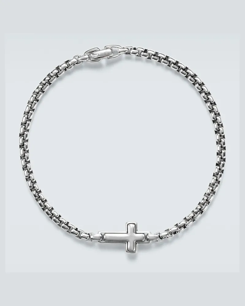 David Yurman Armband Cross Station aus Sterlingsilber Silber