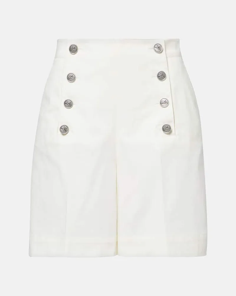 Etro Shorts aus einem Baumwollgemisch Weiß