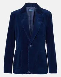 Ralph Lauren Blazer aus Baumwoll-Cord Blau