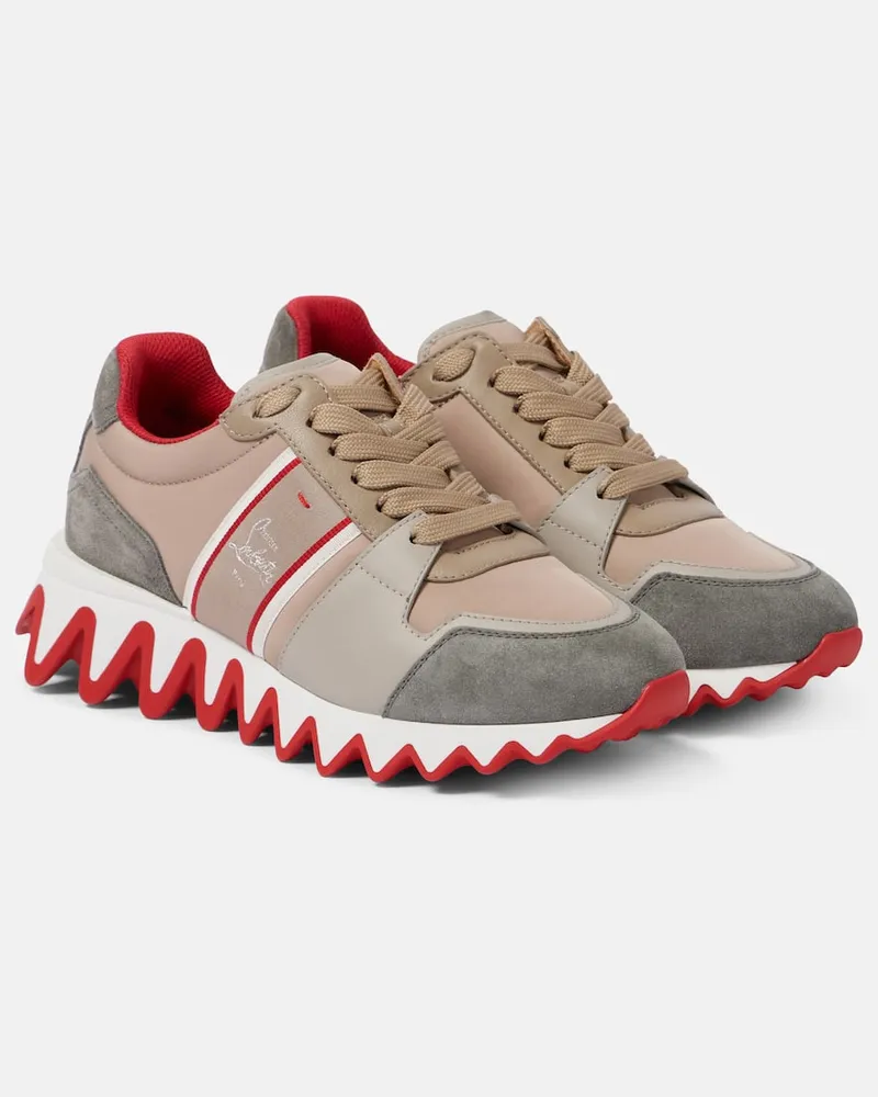 Christian Louboutin Sneakers Nastroshark mit Veloursleder Multicolor