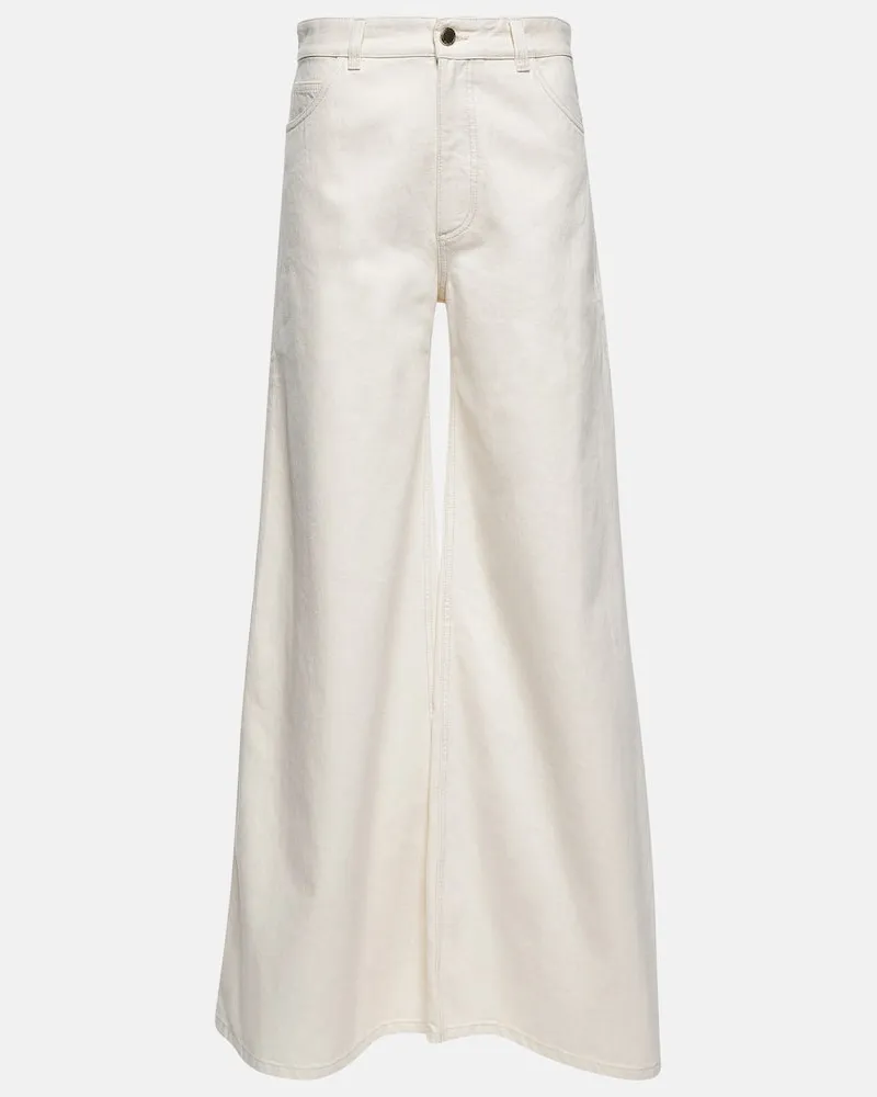 Chloé Chloé High-Rise Wide-Leg Jeans Weiß