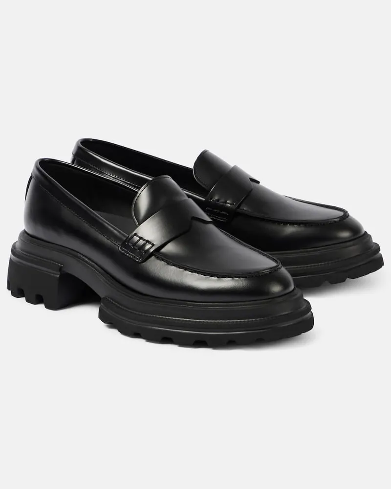 Hogan Loafers Luxor aus Leder Schwarz