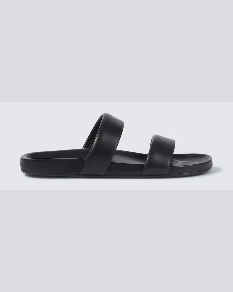 Saint Laurent Sandalen Nichols aus Leder Schwarz