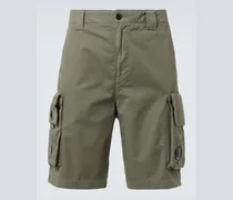 Cargo-Shorts aus Baumwoll-Gabardine