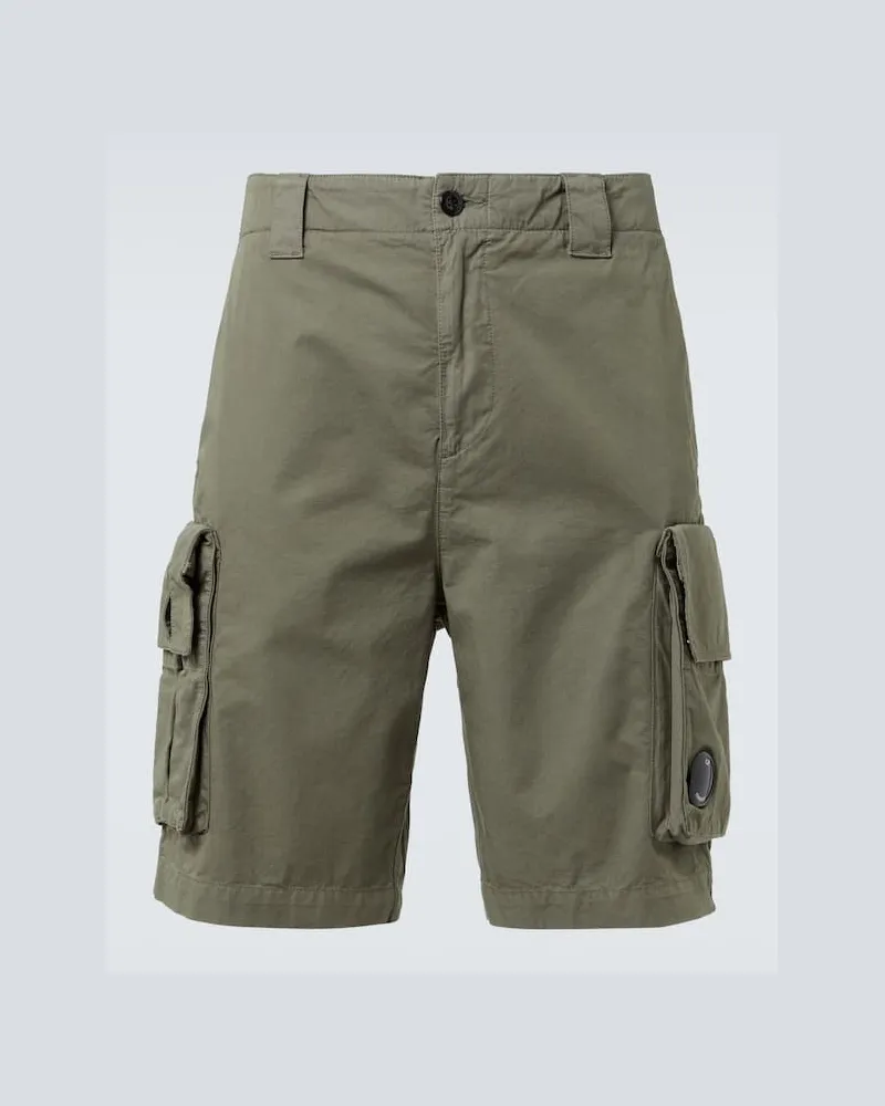 C.P. Company Cargo-Shorts aus Baumwoll-Gabardine Grün