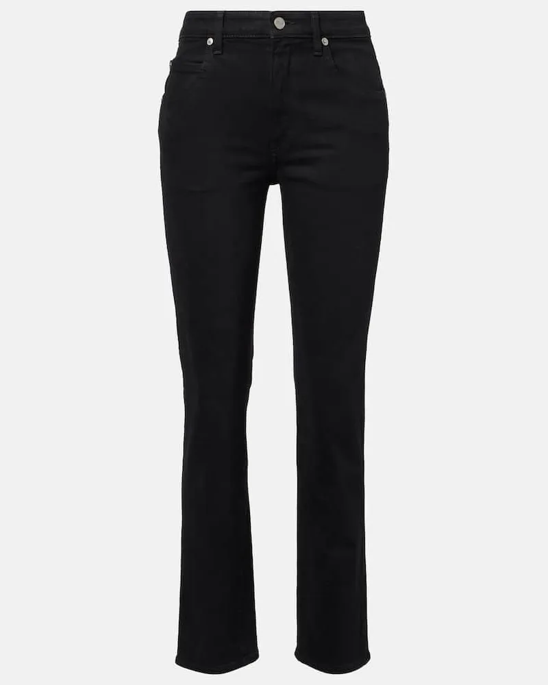 KHAITE Straight Jeans Viv Schwarz