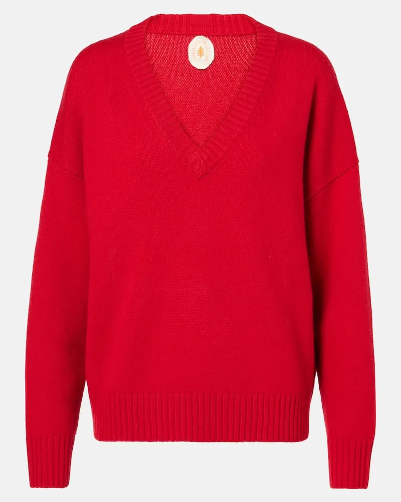 Jardin des Orangers Pullover aus Wolle und Kaschmir Rot