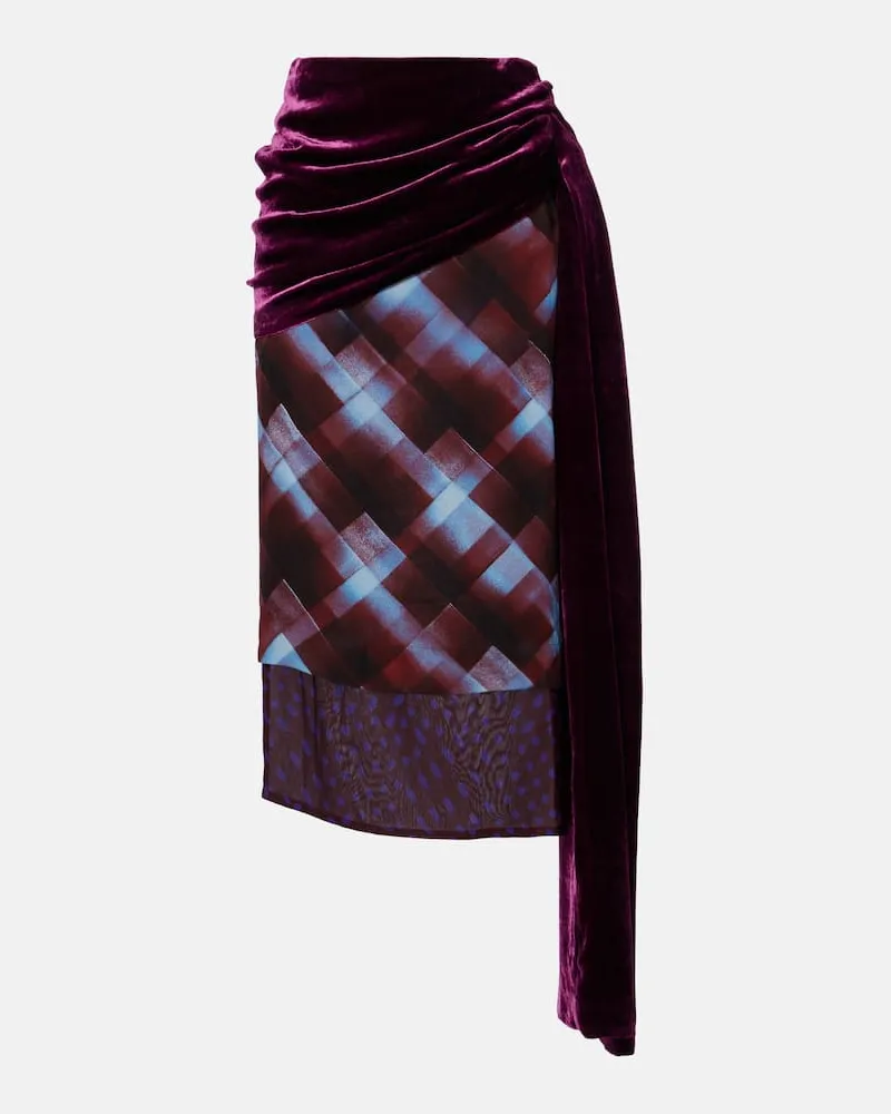 Dries van Noten Midirock Burgund