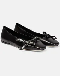 Jimmy Choo Ballerinas Veda aus Leder Schwarz