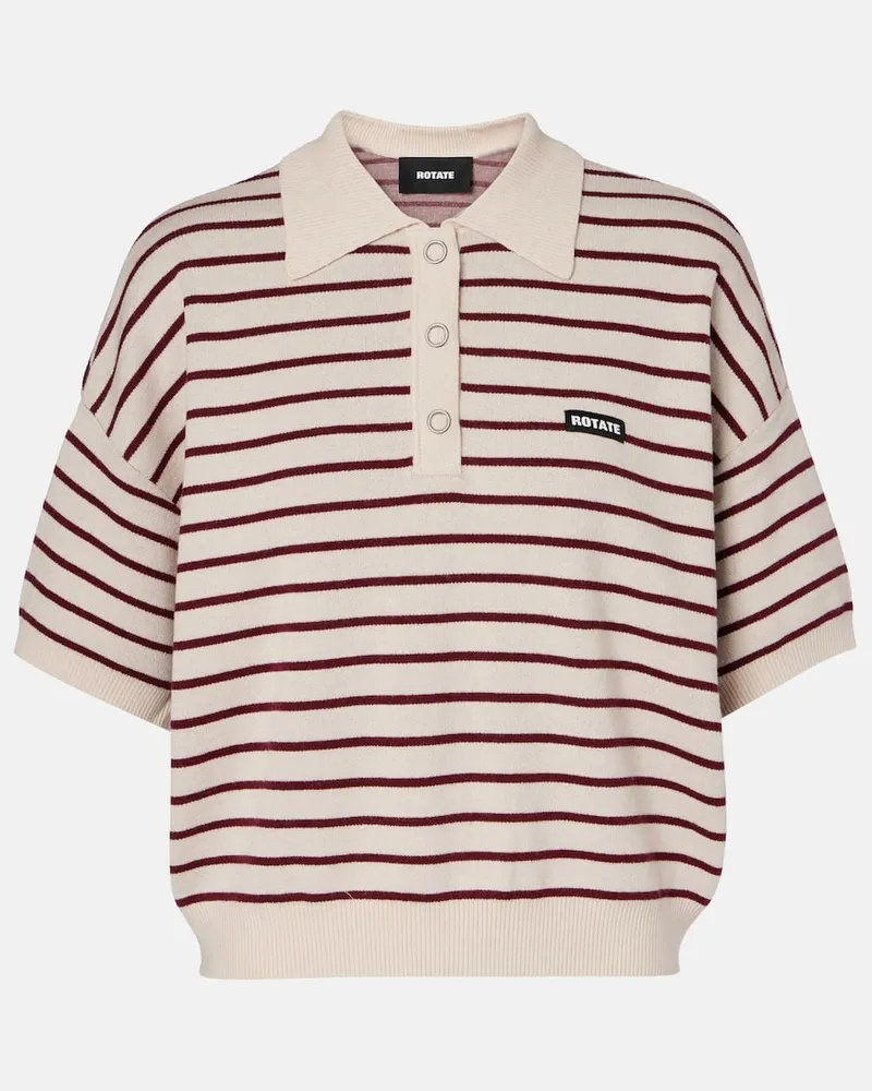 ROTATE Birger Christensen Polohemd Beige