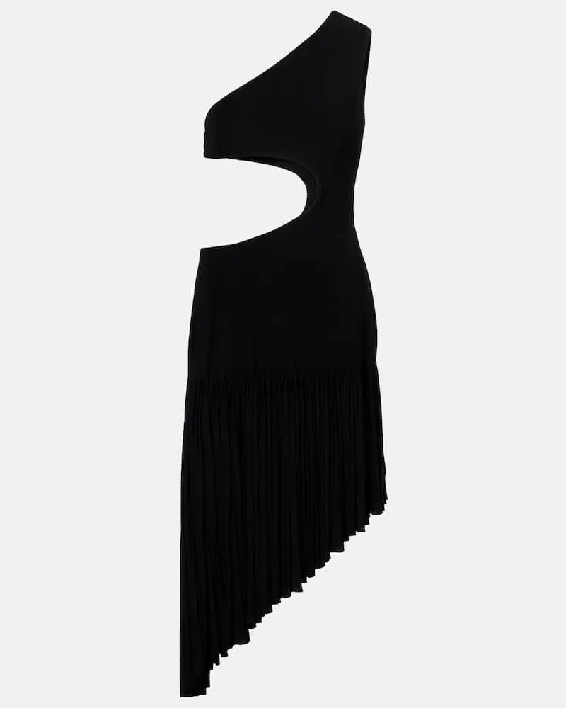 Alaïa Alaïa One-Shoulder-Midikleid Schwarz