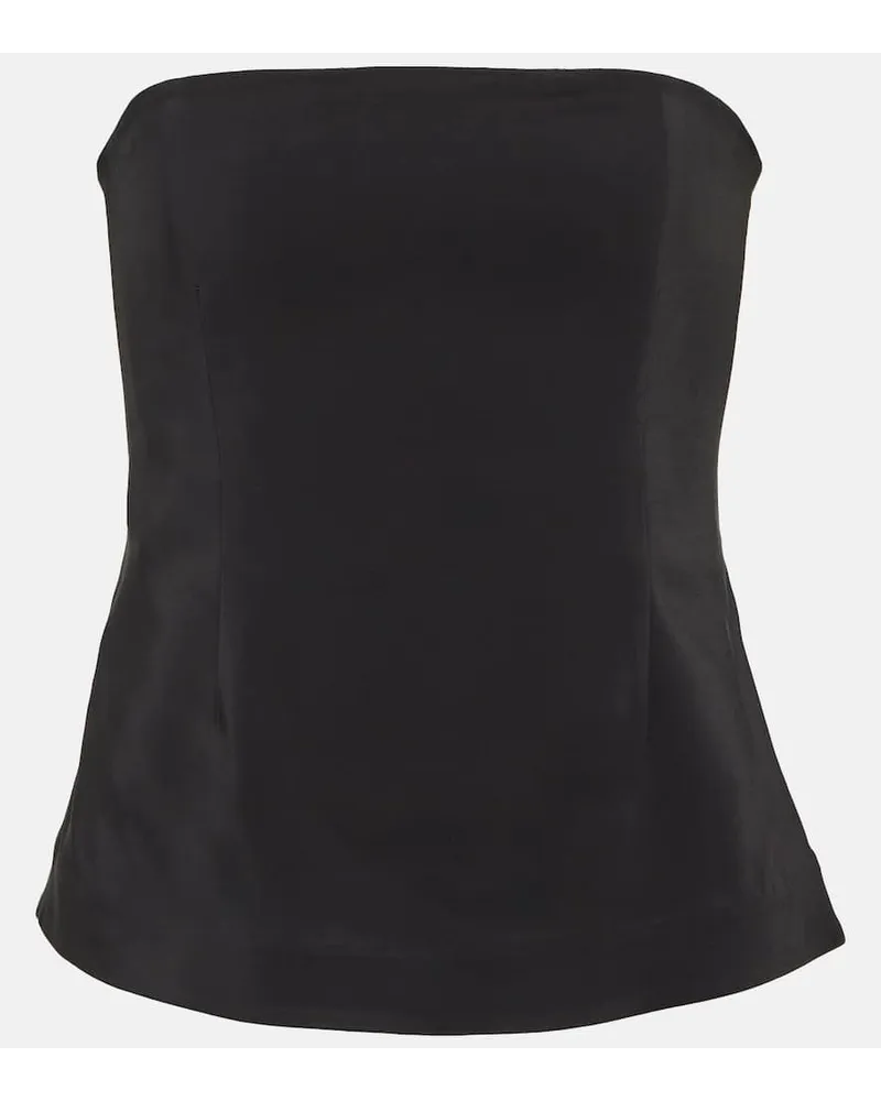 Co Essentials Bustier-Top Schwarz