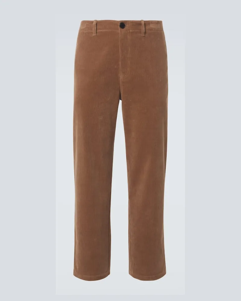 Frame Denim Gerade Hose aus Cord Braun