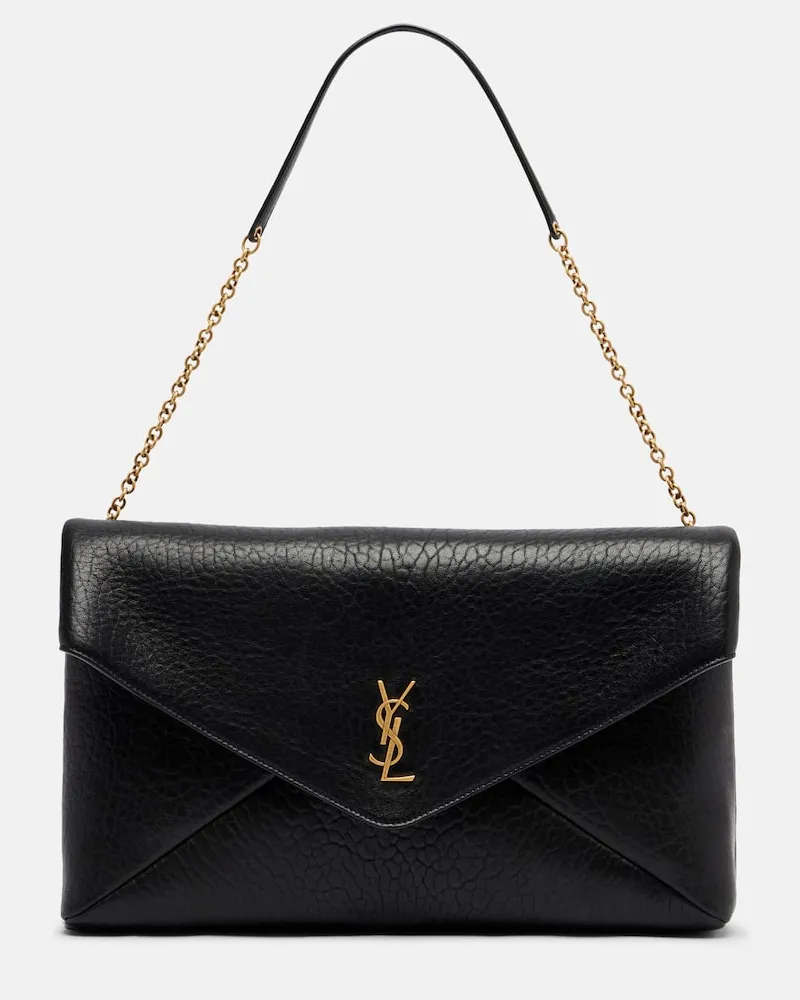 Saint Laurent Schultertasche Cassandre XXL aus Leder Schwarz