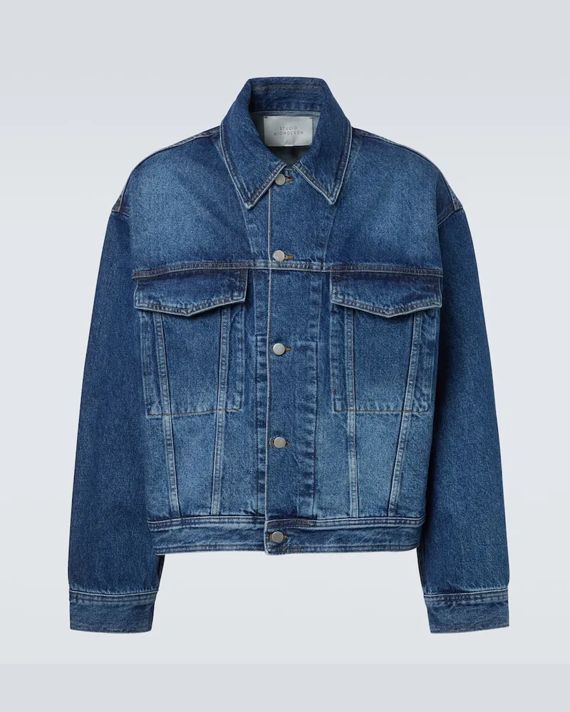 Studio Nicholson Jeansjacke Stein Blau
