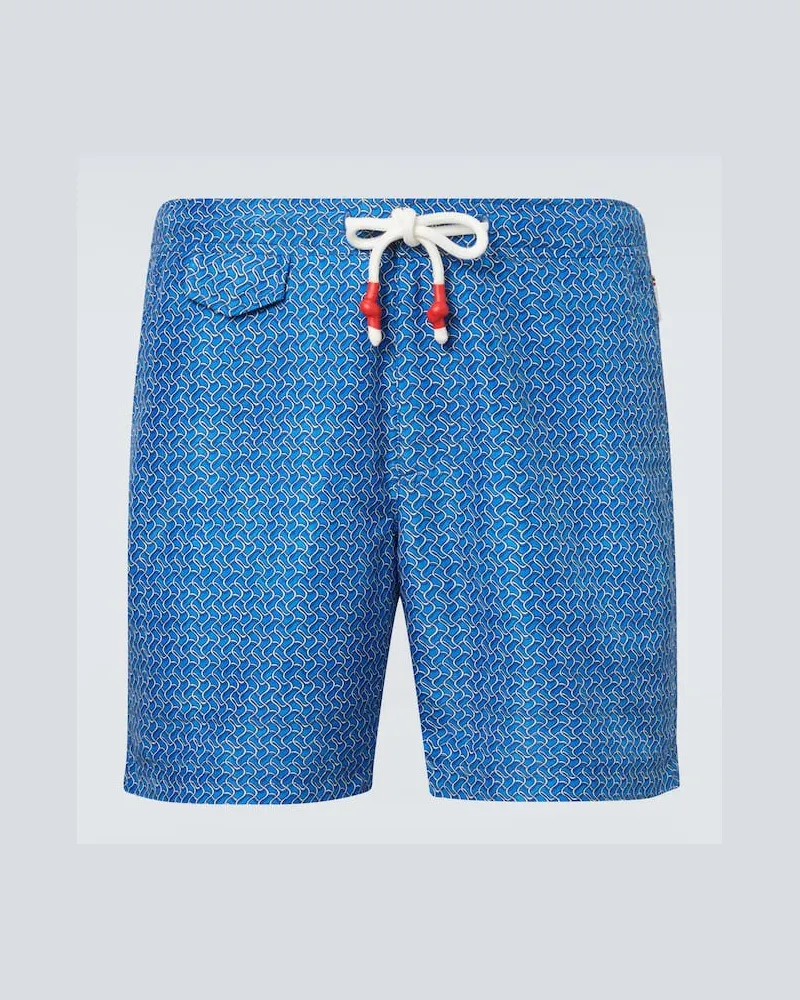 Orlebar Brown Bedruckte Badeshorts Standard Blau