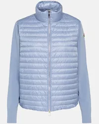 Moncler Daunenjacke mit Wolle Blau