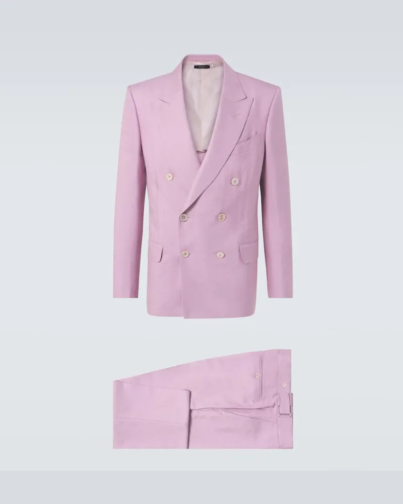 Tom Ford Anzug Atticus aus Seide Violett