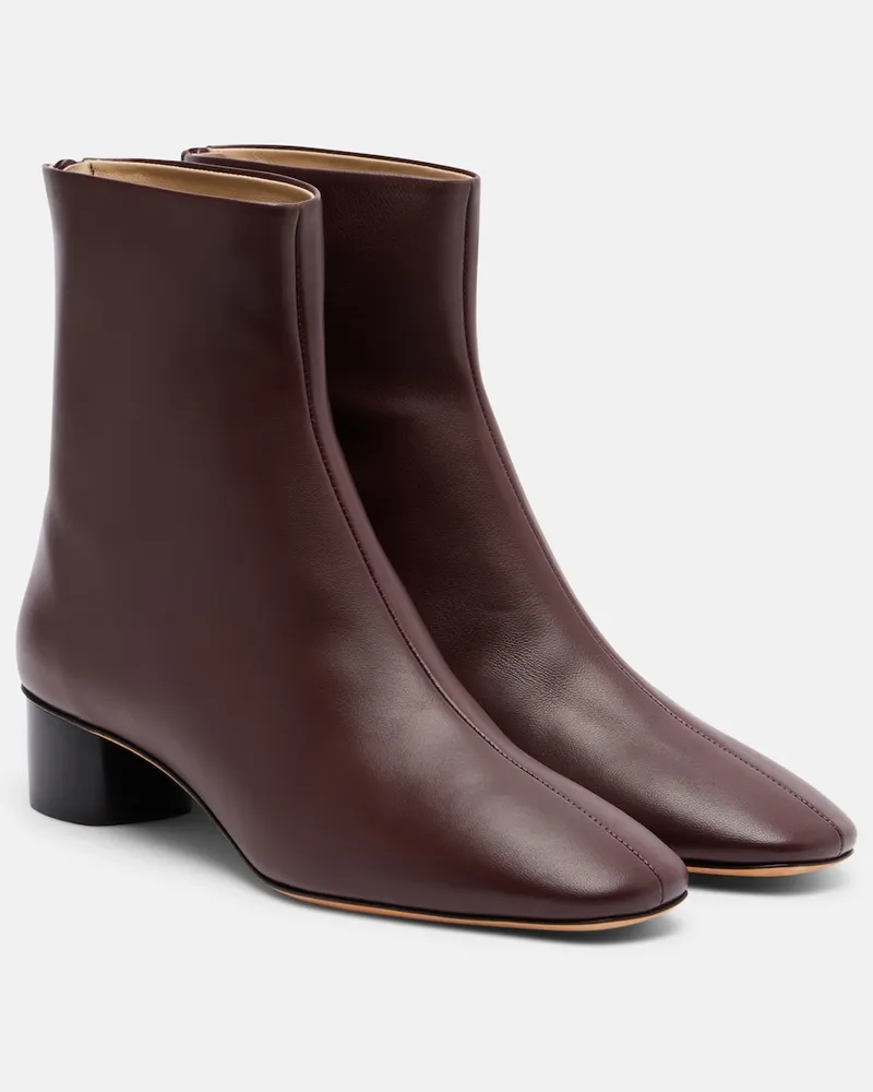 Le Monde Béryl Le Monde Béryl Ankle Boots Carole aus Leder Burgunderrot