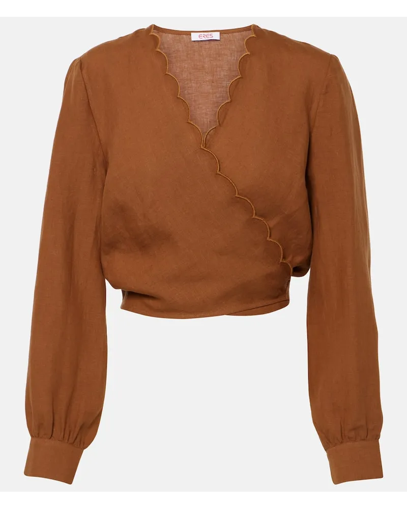 Eres Wickeltop Joli aus Leinen Braun