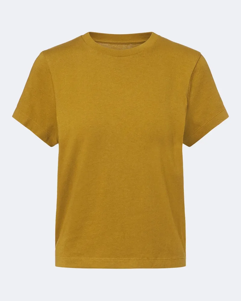 KHAITE T-Shirt Emmylou aus Baumwolle Gelb