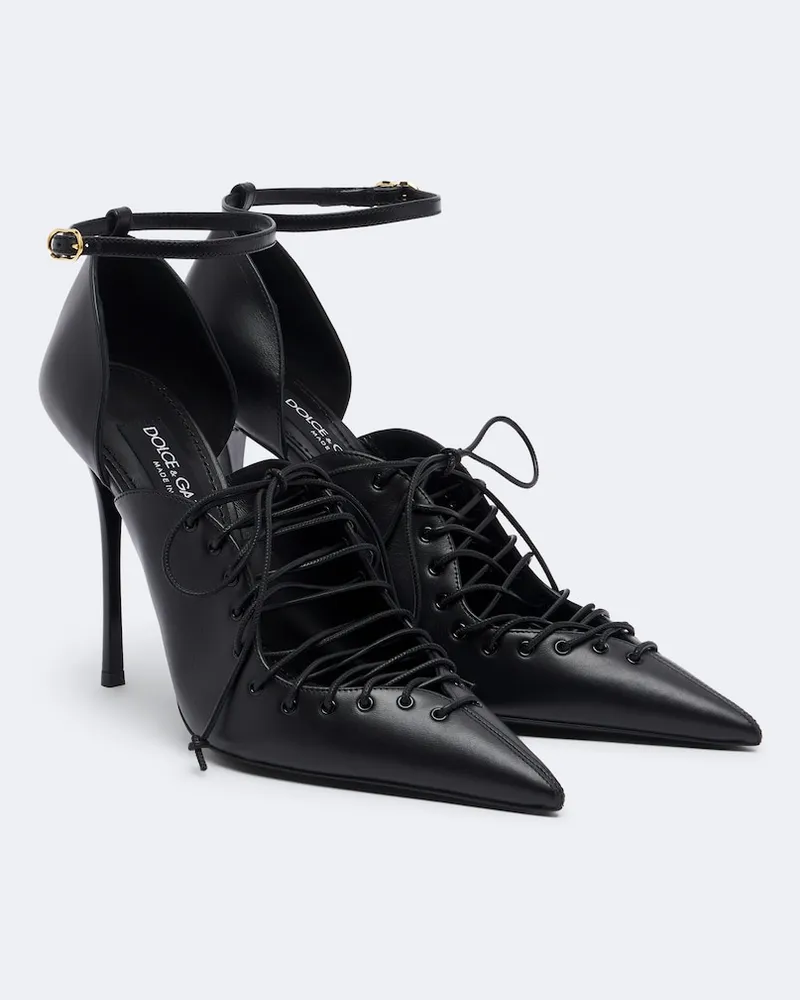Dolce & Gabbana Pumps aus Leder Schwarz