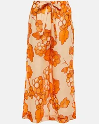 Etro Bedruckte Hose Orange