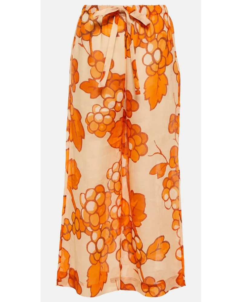 Etro Bedruckte Hose Orange
