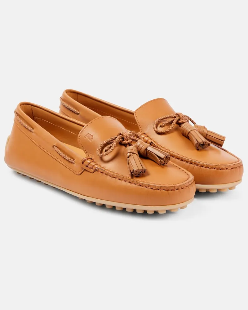 TOD'S Mokassins aus Leder Braun
