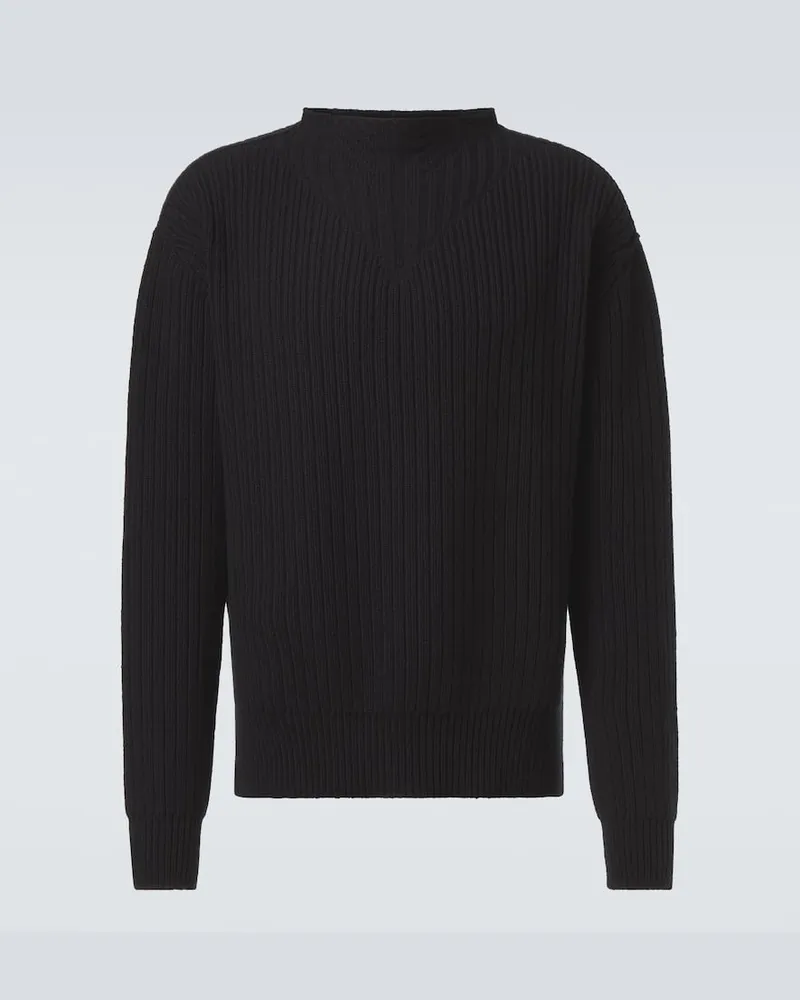 Rick Owens Pullover aus Schurwolle Schwarz