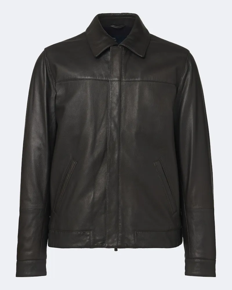 Thom Sweeney Lederjacke Braun