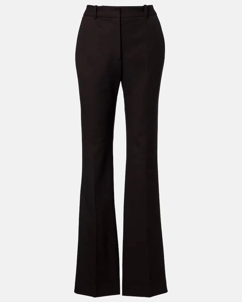 Joseph High-Rise-Schlaghose Tafira aus Gabardine Braun