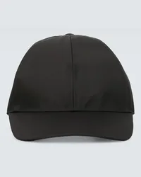 Prada Baseballcap aus Re-Nylon Schwarz