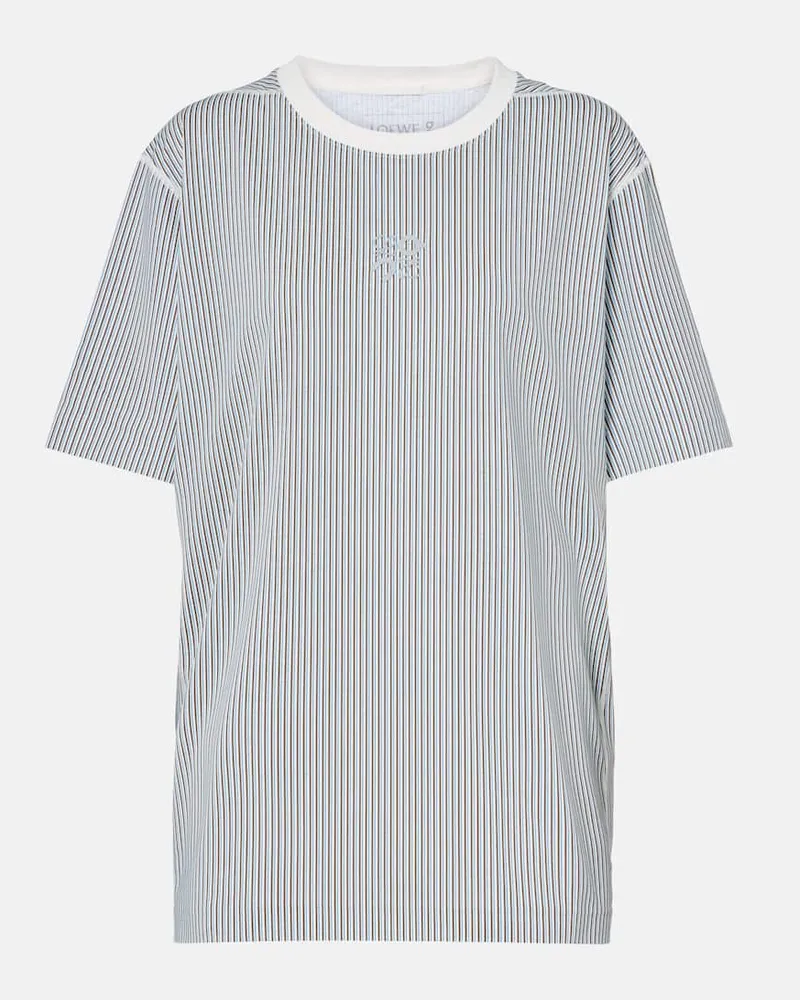 Loewe X On Besticktes T-Shirt aus Baumwolle Multicolor