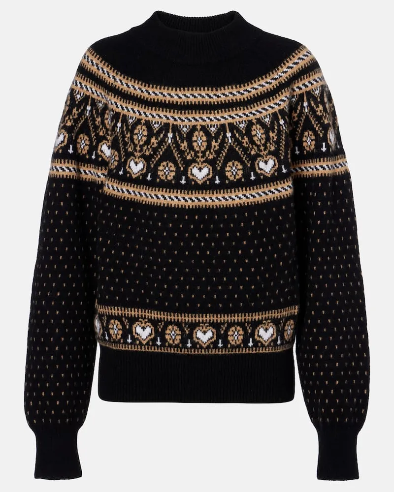 KHAITE Pullover Guy aus Kaschmir Schwarz