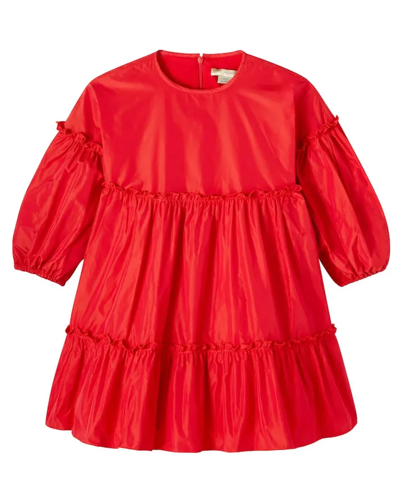 Stella McCartney Kids Kleid aus Taft Rot