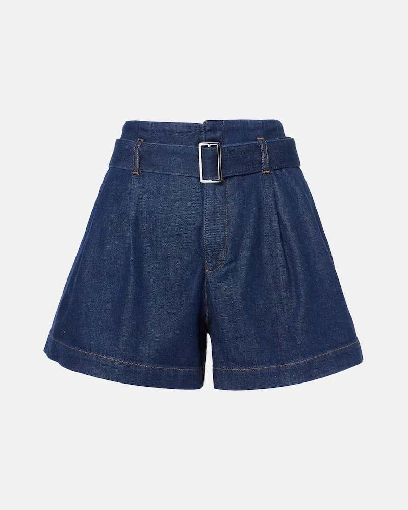 Frame Denim Jeansshorts The Paper Bag Blau