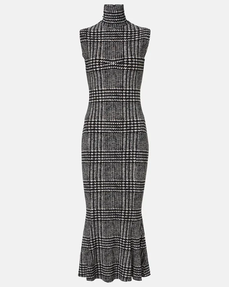 Norma Kamali Midikleid Schwarz